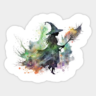 Witch Watercolour #3 Sticker